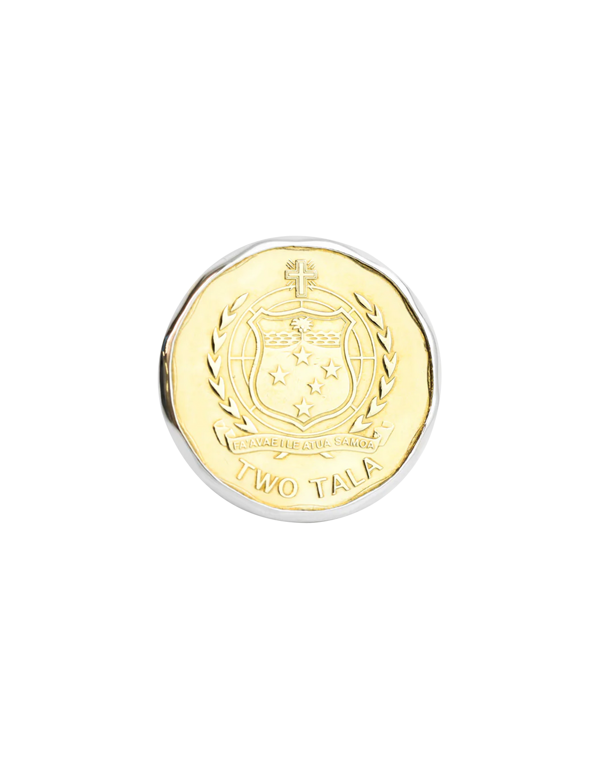 Sterling Silver Samoan Coin Ring - product image
