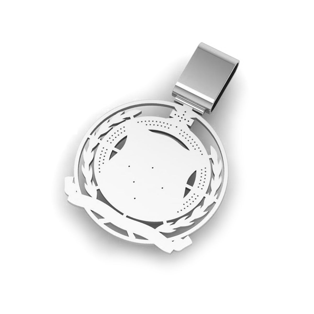 Samoan Large Sterling Silver Pendant detail 3