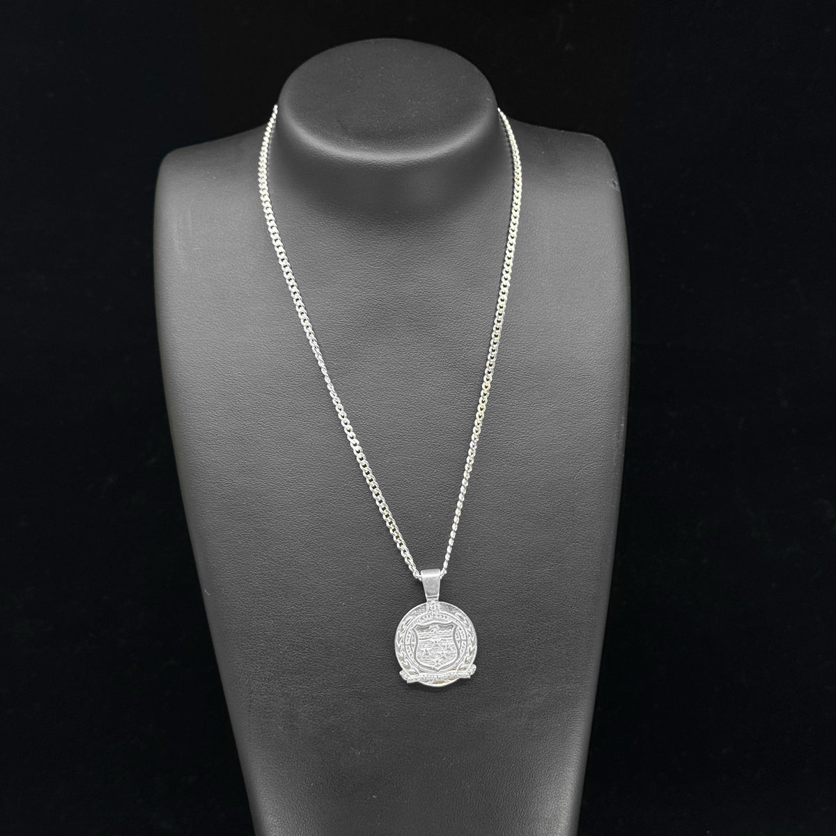 Sterling Silver Samoa Pendant Shield