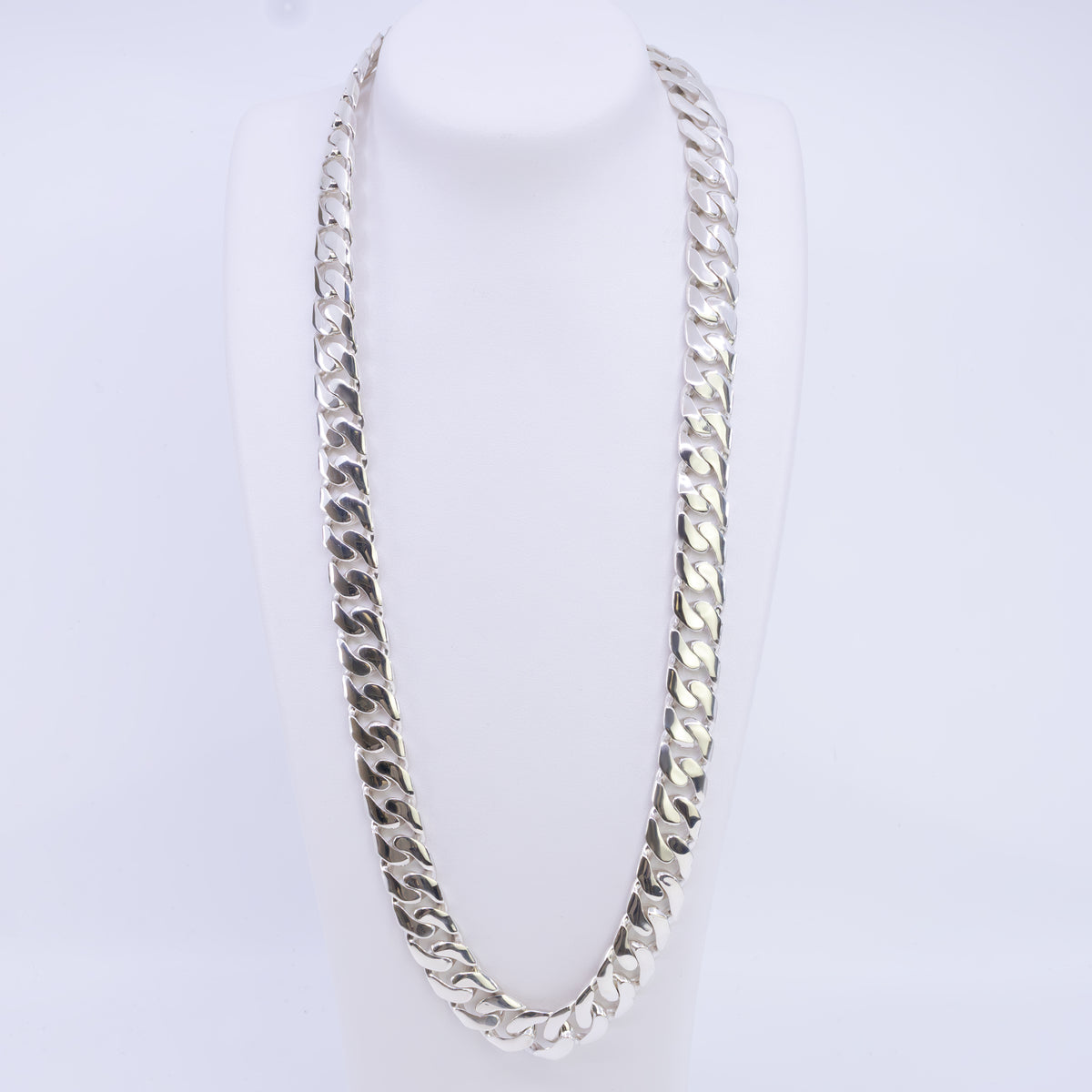 Curb Link Silver Chain 60cm - product image