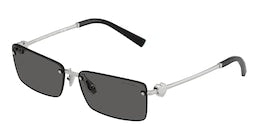 Tiffany & Co. TF3108B sunglasses — Silver frame, Dark grey lenses