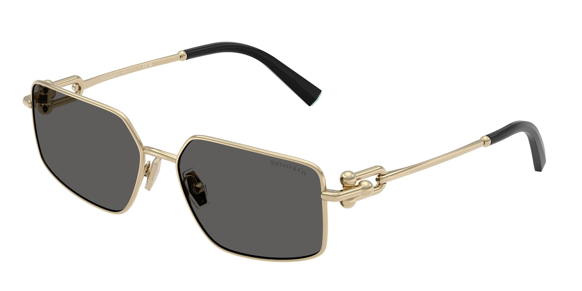 Tiffany & Co. TF3111 sunglasses, Pale Gold frame and Dark grey lenses