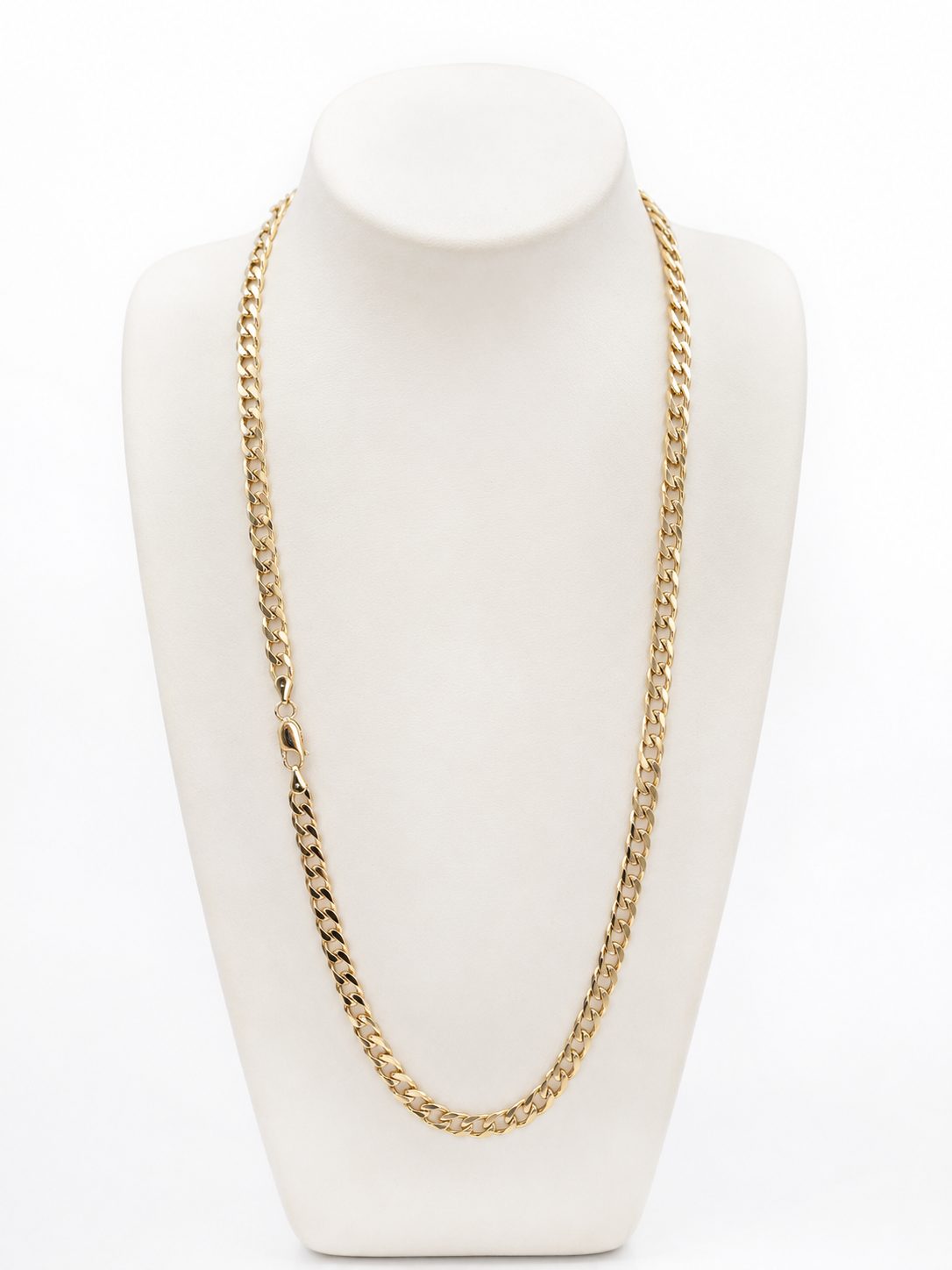 10ct gold chain 55cm 5mm wide necklace
