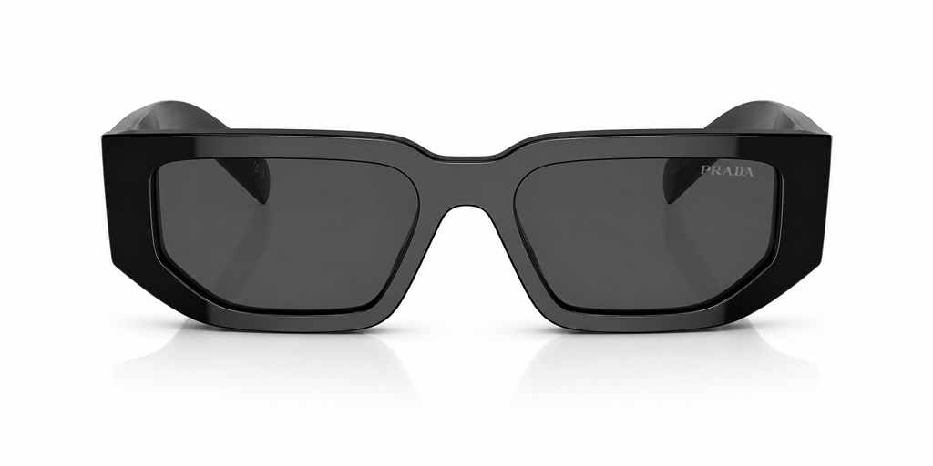 Prada Black Vert Sunglasses SPR 09Z 1AB-5S0 - detail view
