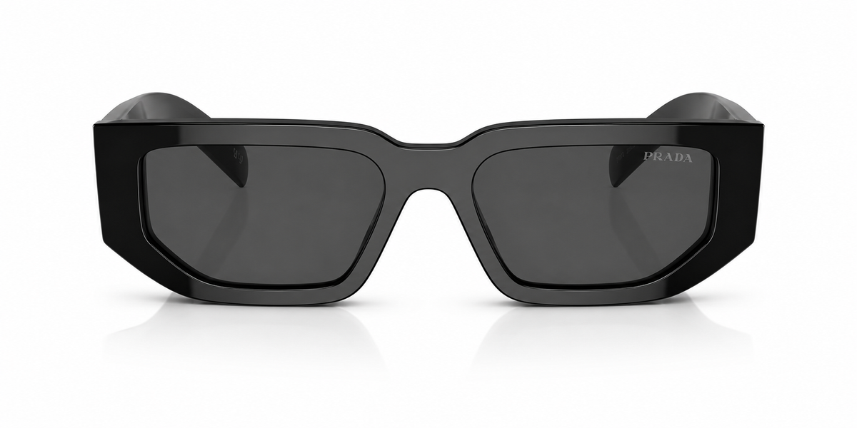 Prada Black Vert Sunglasses SPR 09Z 1AB-5S0 - detail view