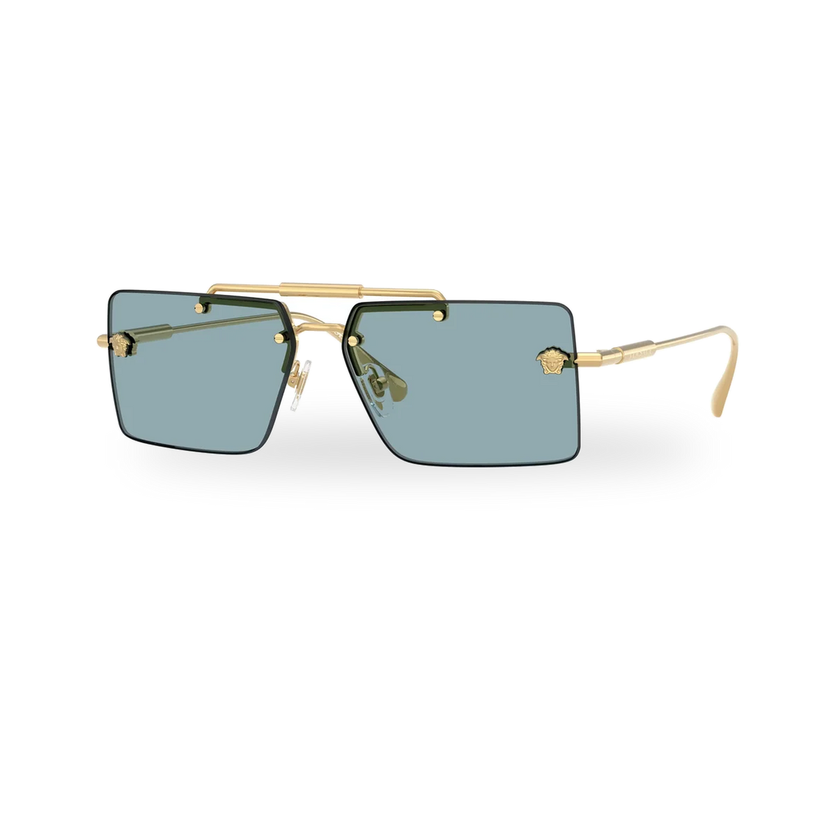 Versace 0VE2245 sunglasses in Gold with Blue lenses - transparent product photo with soft shadow