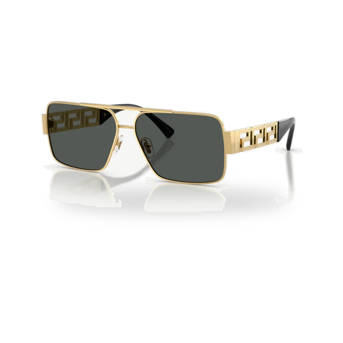 Versace 0VE2290 sunglasses in Gold with Dark grey lenses - transparent product photo with soft shadow