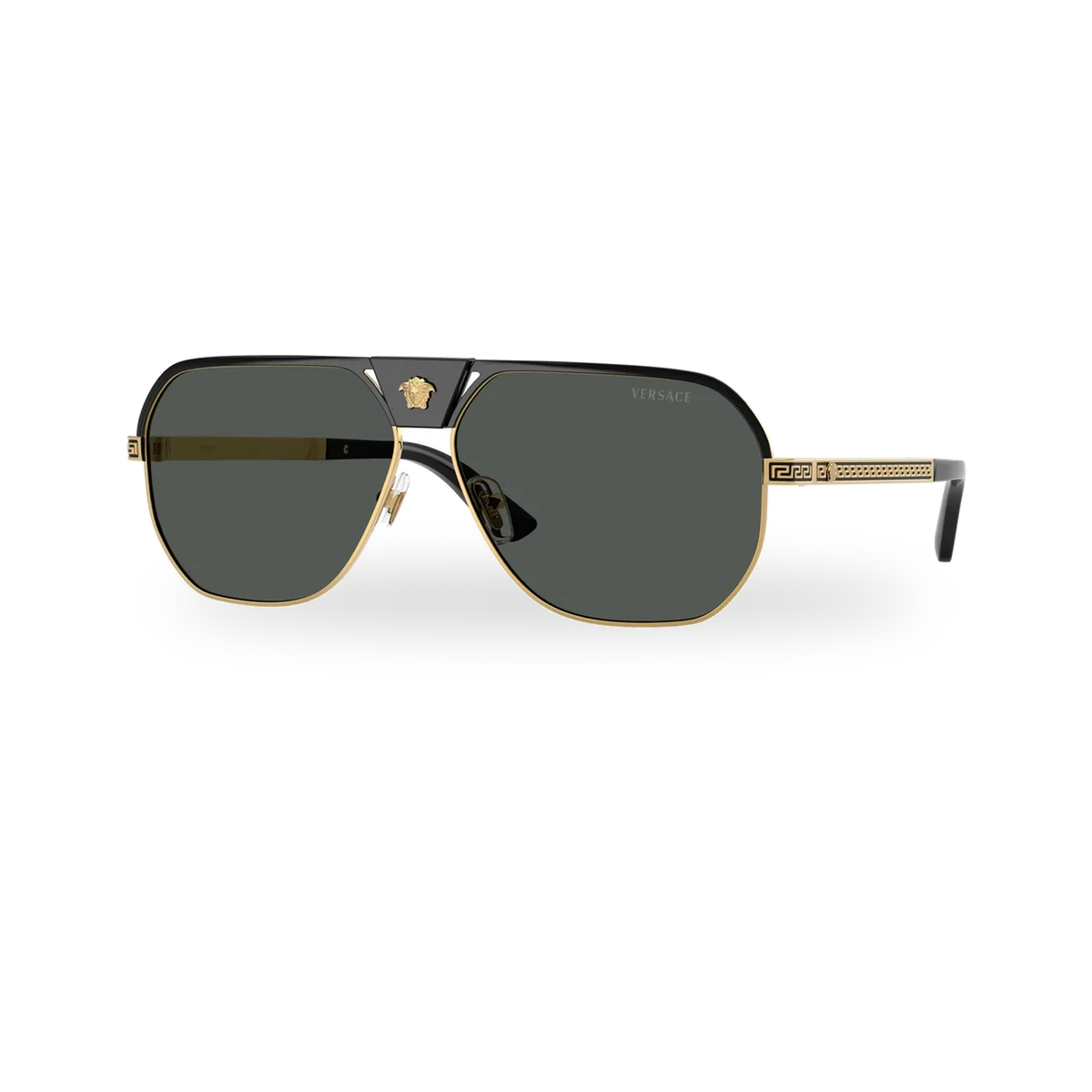 Versace 0VE2294 sunglasses in Black with Dark grey lenses - transparent product photo with soft shadow