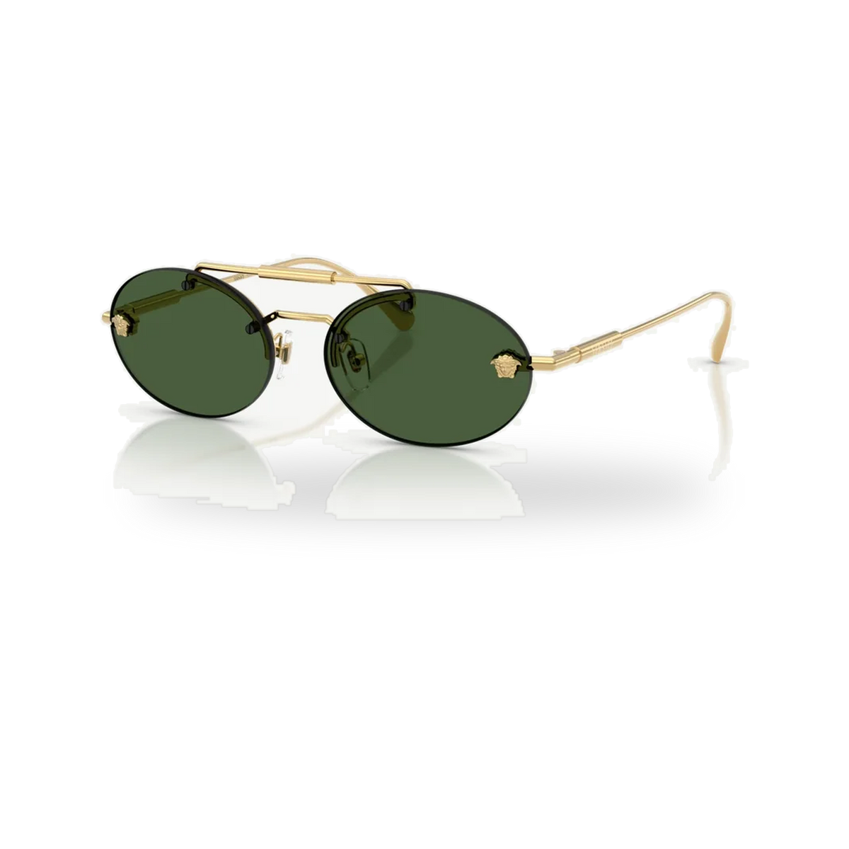 Versace 0VE2295 sunglasses in Gold with Dark green lenses - transparent product photo with soft shadow