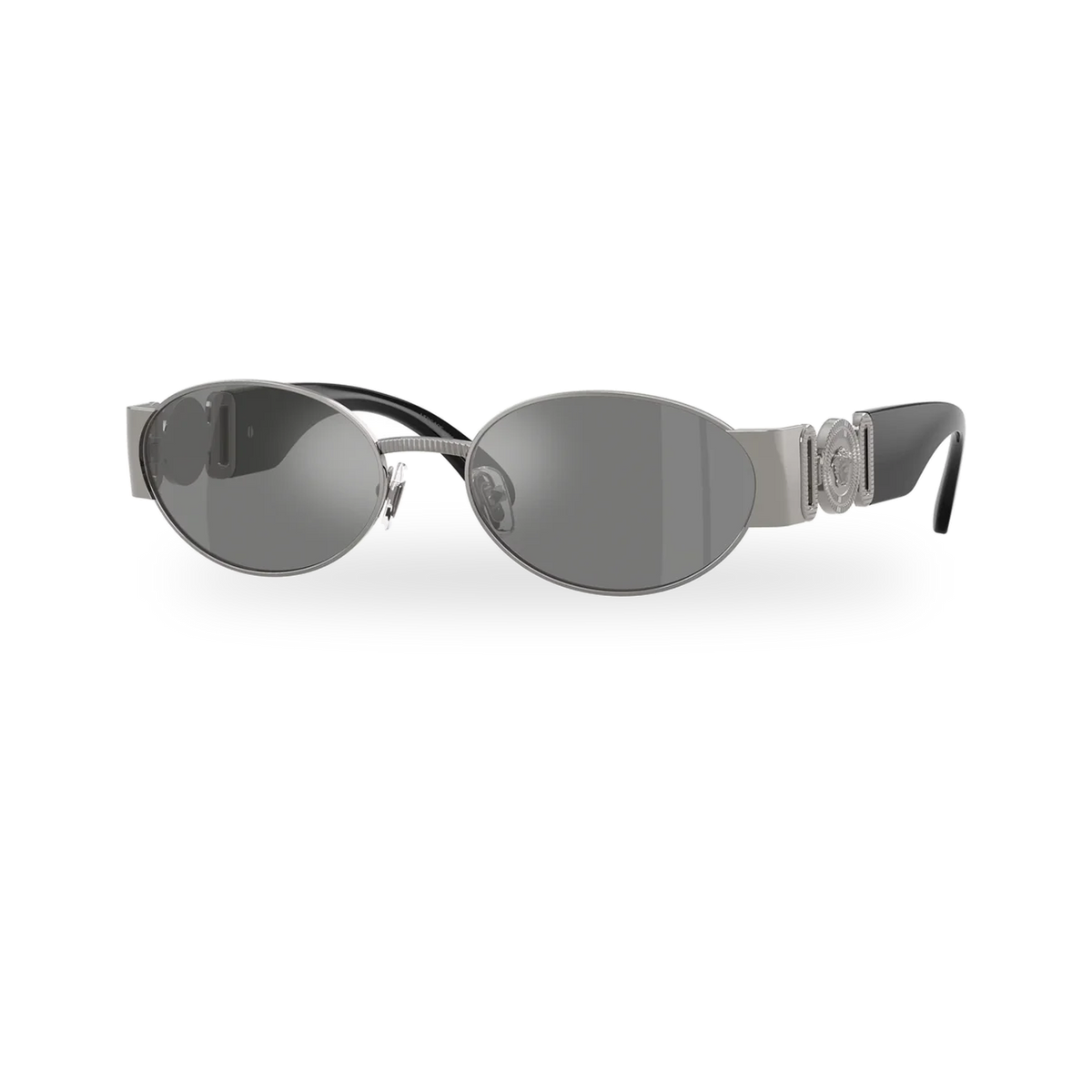 Versace 0VE2299 sunglasses in Gunmetal with Grey mirror silver lenses - transparent product photo with soft shadow