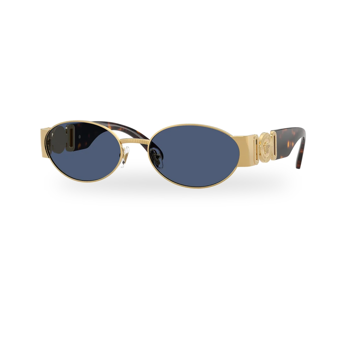 Versace 0VE2299 sunglasses in Gold with Dark blue lenses - transparent product photo with soft shadow