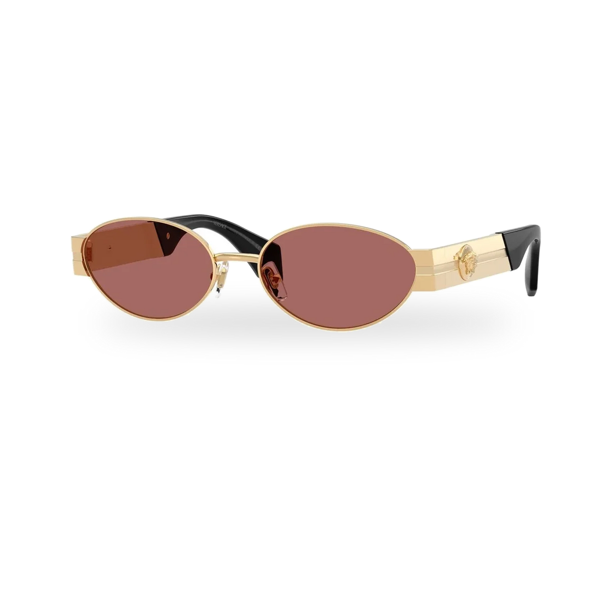 Versace 0VE2301 sunglasses in Gold Versace with Dark violet lenses - transparent product photo with soft shadow