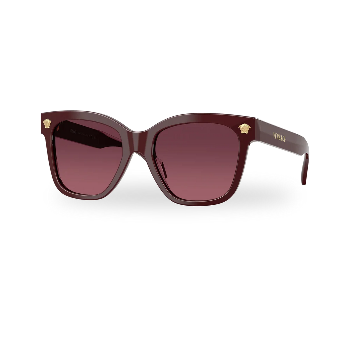Versace 0VE4511 sunglasses in Burgundy with Gradient purple lenses - transparent product photo with soft shadow