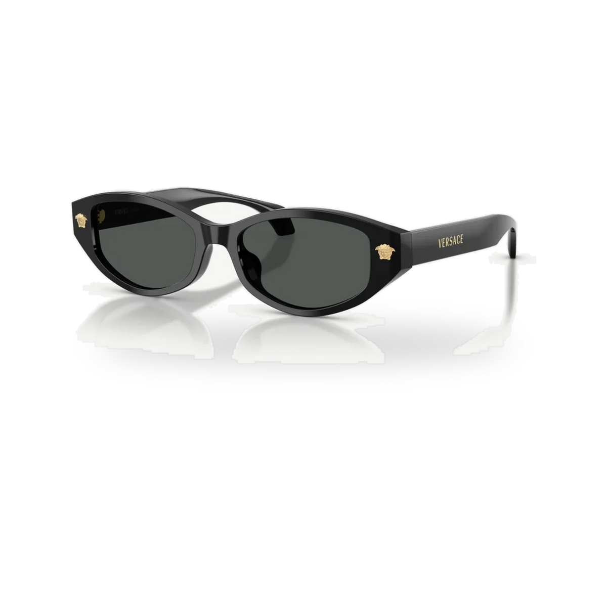 Versace 0VE4512D sunglasses in Black with Dark grey lenses - transparent product photo with soft shadow