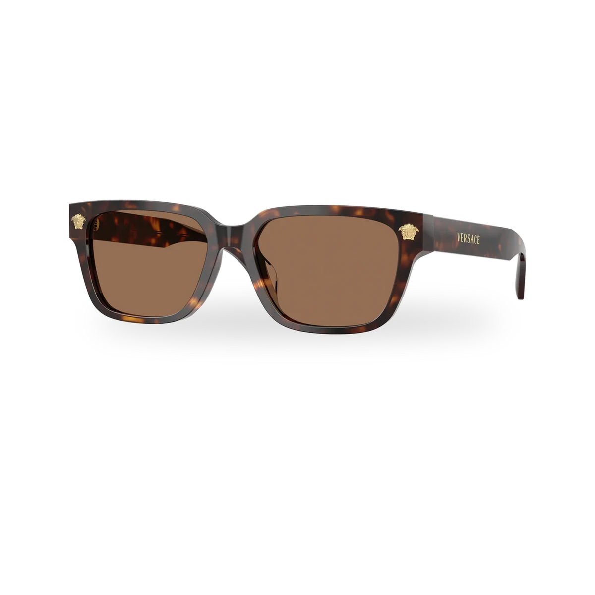 Versace 0VE4513D sunglasses in Havana with Dark brown lenses - transparent product photo with soft shadow