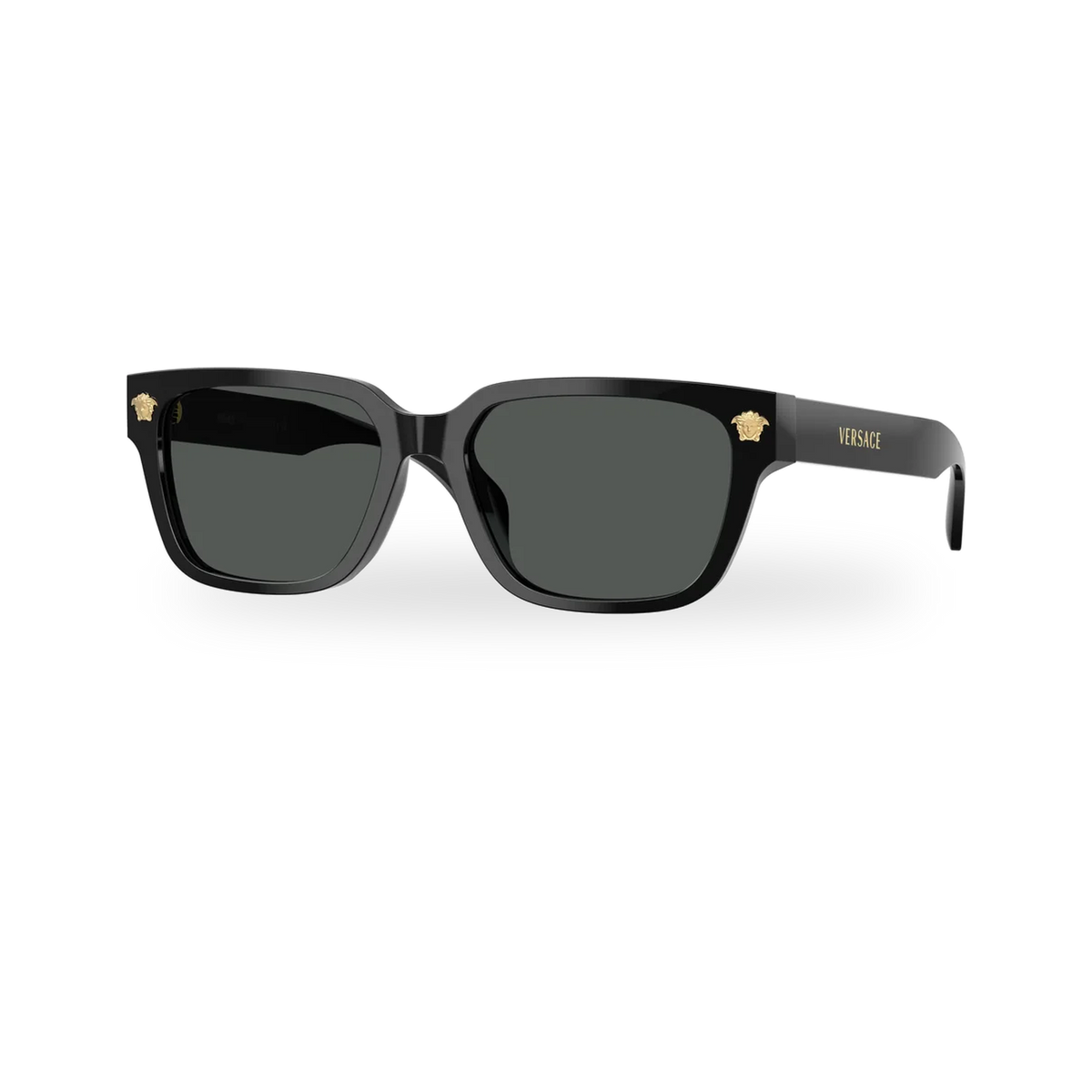 Versace 0VE4513D sunglasses in Black with Dark grey lenses - transparent product photo with soft shadow