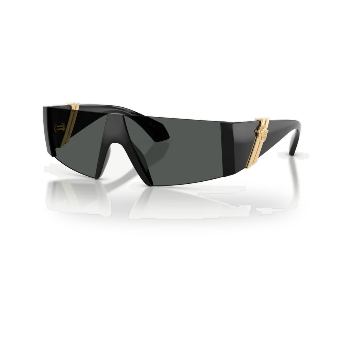 Versace 0VE4516 sunglasses in Black with Dark grey lenses - transparent product photo with soft shadow