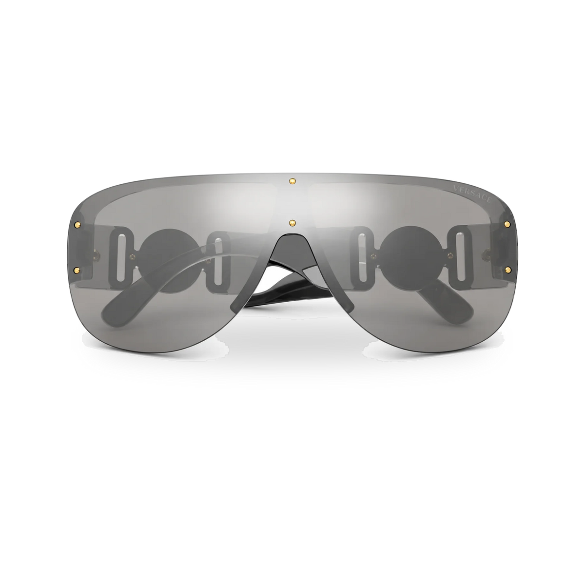 Versace VE4391 Transparent Grey Shield Sunglasses - transparent product photo with soft shadow