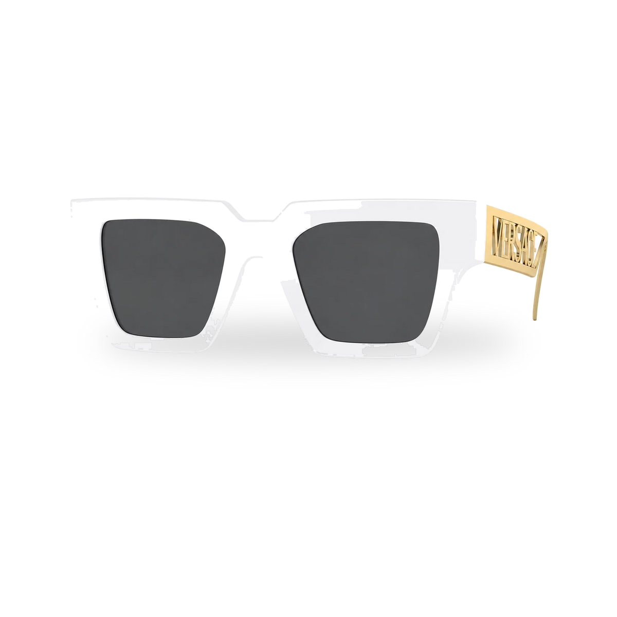 Versace Icon Frame Sunglasses White MOD 4431 401/87 - transparent product photo with soft shadow