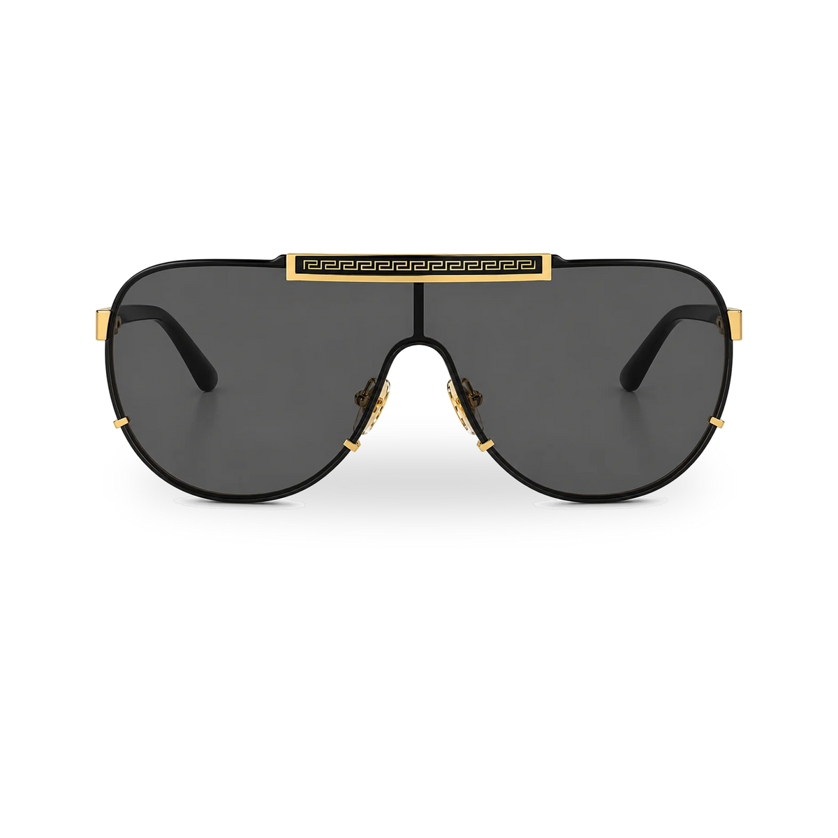 Versace 2140 Gold Pilot Sunglasses - transparent product photo with soft shadow