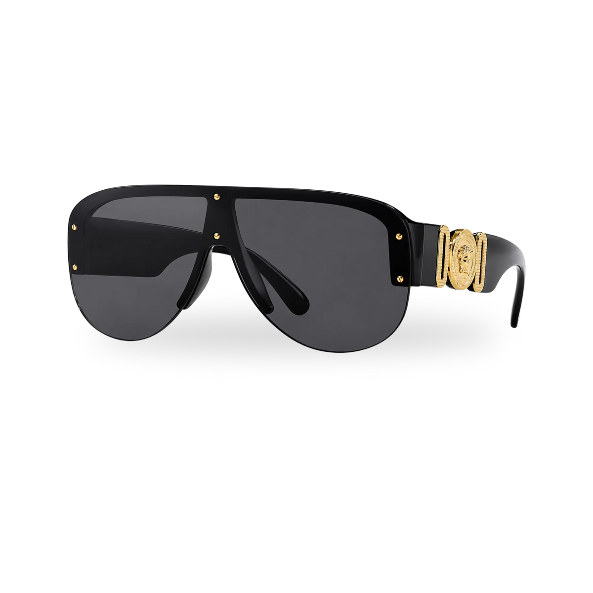 Versace MOD 4391 GB1/87 Shield Sunglasses - transparent product photo with soft shadow