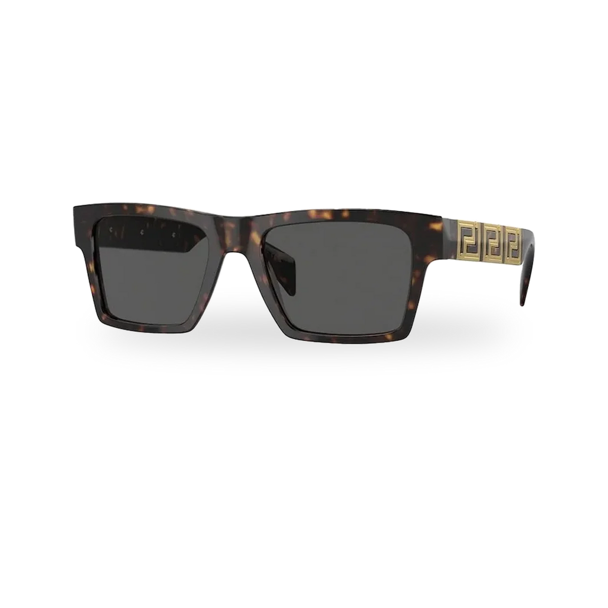 Versace VE4445 Havana Rectangle Sunglasses - transparent product photo with soft shadow