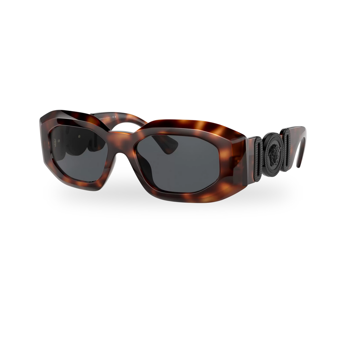 Versace VE4424U Havana Square Sunglasses - transparent product photo with soft shadow