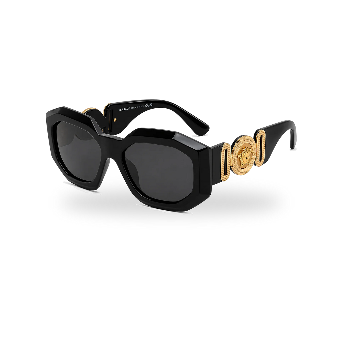 Versace VE4424U Havana Square Sunglasses - transparent product photo with soft shadow