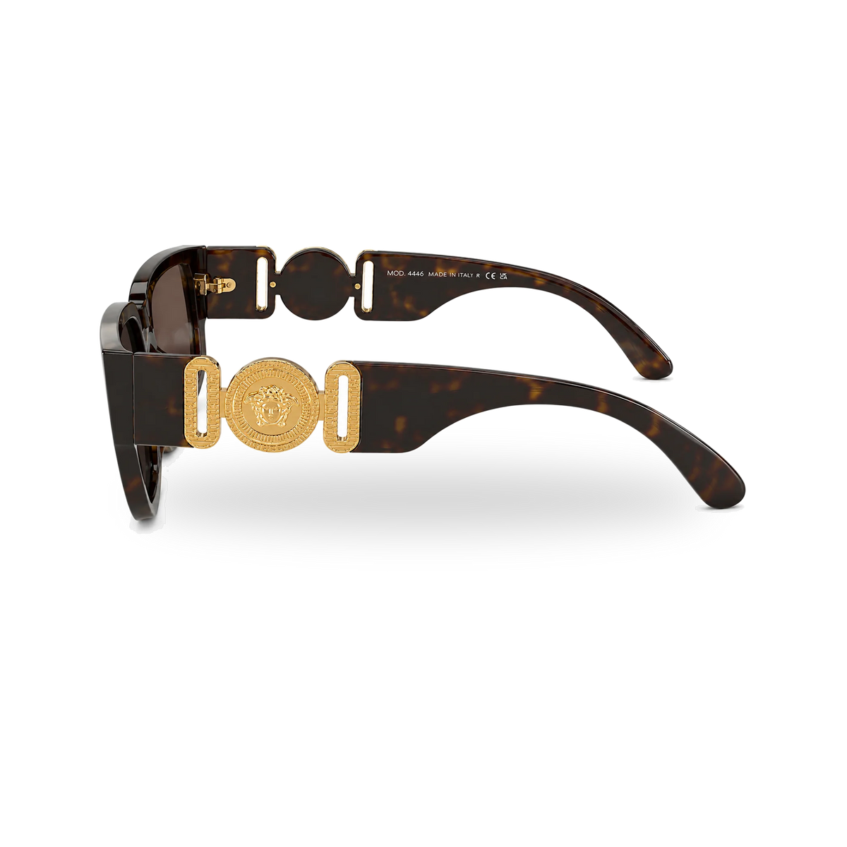 Versace VE4483D Havana Square Sunglasses - transparent product photo with soft shadow