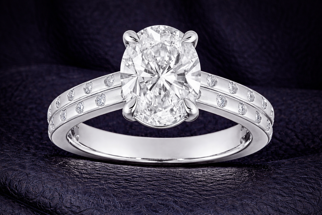 Oval Engagement Ring 2.70cts - product image