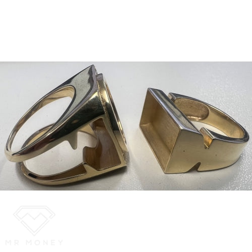 9Ct Gold Diamond Tongan Skux Deluxe Ring Rings