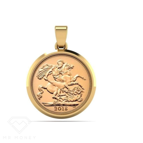 9Ct Gold Money Full Sovereign Pendant Charms & Pendants