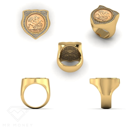 Full Sovereign Shield Ring
