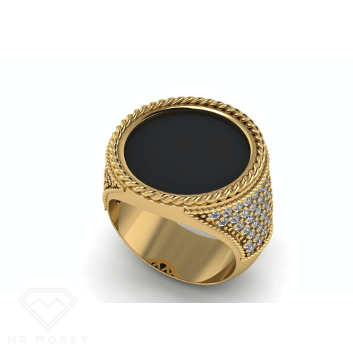 Half Sovereign Rope Diamond Ring from Mr Money NZ