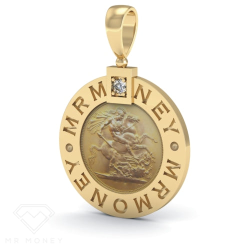 Full Sovereign Diamond Pendant from Mr Money NZ