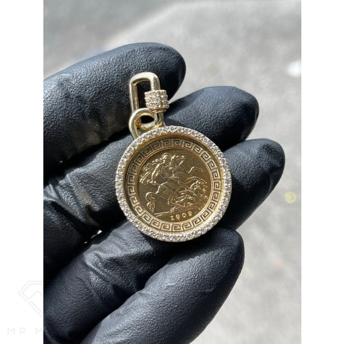 Half Sovereign Diamond Storage Pendant 1 Of 1 from Mr Money NZ
