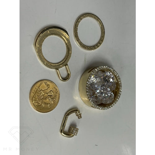 Detail view of Half Sovereign Diamond Storage Pendant 1 Of 1 from Mr Money NZ
