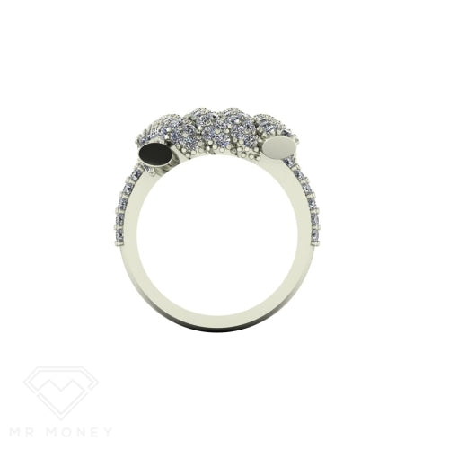 9Ct Gold Thorny Treasure Ring 172 X Diamonds